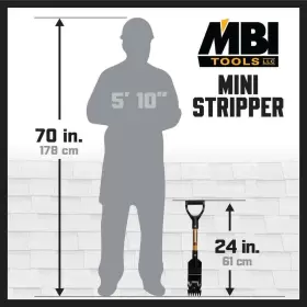 Mbi 693668000033 Mini Shingle Stripper Roof Shovel 24 In Robotic Welds For Strength And #3