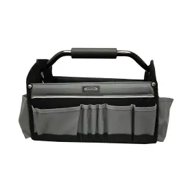 22015 Mcguire-nicholas 15 Inch Collapsible Tool Tote Grey And Black Bag
