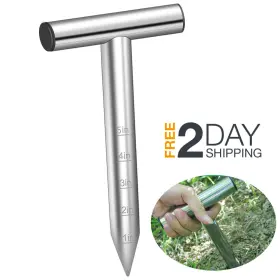Mcjsgsp 742440209055 Seed And Hand Dibber Bulb Planter Garden Tool With Measurements For Hole Digger