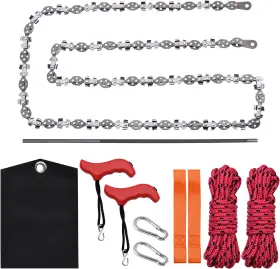 Mdvora 445045598564 53 Inch Rope Saw High Reach Tree Limb Hand Chainsaw 68 Sharp Teeth