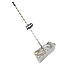 Mg-sfr0123 Meegoon Sand Fleas Rake Stainless Steel Sifter Detachable 47 Inches Long Handl