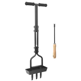 Gj-a1-1100 Meiiofs Lawn Aerator - Tool Coring With Soil Core Storage Tray Manual For Garden Yard