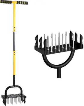 Ngfa3340 Mempa Lawn Aerator Spike 2-in-1 Core Tool 43 Inch Manual Soil Aera