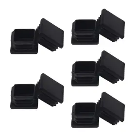 Mentodo 709161258779 2 Inch 2x2 Square Tubing Plastic Plugs 10 Pack X2 End Black