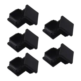 Mentodo 779283596417 1 1/2 Inch 1.5 Square Plastic Plug Tubing End Cap One Size Black
