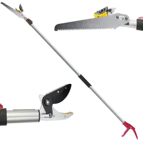 Mesoga 658709690918 6-10 Foot Tree Pruner 2 Sections Extendable 4 Nodes Adjustable Cut And Hold