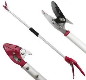 Mesoga 658709807132 4 Feet Cut And Hold Tree Pruner Rotation Pole Trimming Long Reach Fruit Pic