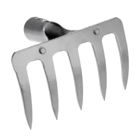Metallixity 636939785208 5 Teeth Garden Rake Head Galvanized Manganese Steel Without Handle Silver