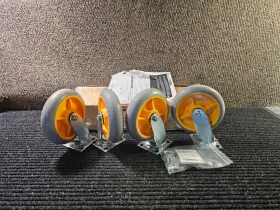 I-dcc8ad001 Metaltech Welded Drywall Cart 4-piece 8 Inch Thermoplastic Caster Wheel