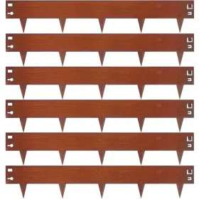 Meyoppm 717717543163 42 Inch Cor-ten Steel Landscape Edging 9.4 Hammer In G