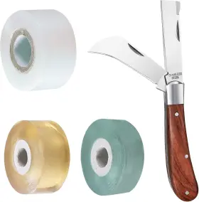 Gkt-01 Midouwest Garden Grafting Knife Stainless Steel Double Blades Rosewood Handle Pruning