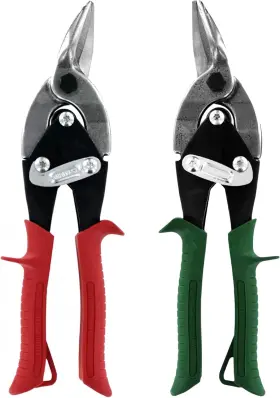 Midwest Snips 727226560513 Aviation Snip Set - Left And Right Cut Regular Tin Left/right Combo