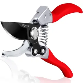 Mijova Mj001-hb Heavy Duty Garden Pruners With Adjustable Lock High Carbon Steel Shears