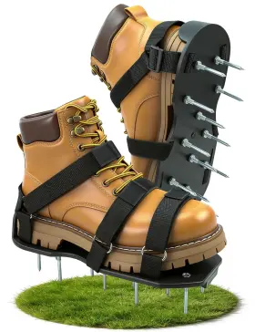 Mil-g001-13-b Milluxxi Lawn Aerator Shoes With Hook Loop Straps For Effectively Aerating Soil