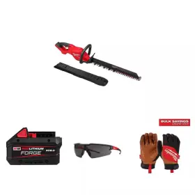 Milwaukee 445020996958 M18 Fuel 24 Inch Hedge Trimmer 18v 8.0 Ah Battery Safety Glasses 3-pack And X