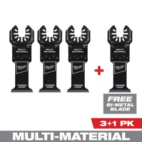 Milwaukee 445032016033 1-3/8 Inch Titanium Bi-metal Universal Fit Wood And Metal Cutting Multi-tool Osci