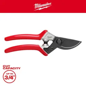 Milwaukee 744110803334 3/4 Inch Cut Capacity High Carbon Steel Blade Bypass Hand Pruner