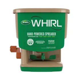 71060b Miracle-gro Whirl Hand-powered Spreader For Grass Seed Fertilizer Salt And Ice Melt