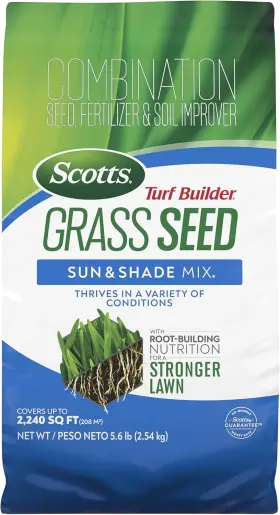 18055-1 Miraclegro Turf Builder Grass Seed Sun And Shade Mix With Fertilizer Soil Improver Thriv