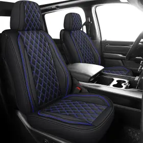 180559-mirozo1-2-3 Mirozo 2pcs Silverado Seat Covers Front Truck Waterproof Pickup S
