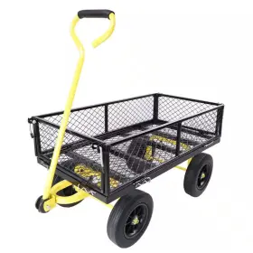 Miscool 445007447435 Ami 3.5 Cu. Ft. 500 Lbs. Capacity Steel Yard Wagon Garden Cart Removable Sides F