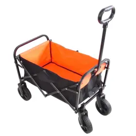 X30.31 Miscool 766454662804 Garden Cart 36.22 Inch X19.89 Steel In Black Yellow With Handle Grips