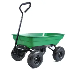 Gcych10y1201 Miscool Garden Carts Ami 2.5-cu-ft 220 Lbs Plastic Dump Truck Green Steel Frame