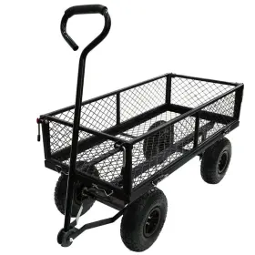 Ychd10wg5691-n Miscool 3.5 Cu. Ft. Mesh Steel Frame Wagon Heavy-duty Push Garden Cart With Removable In