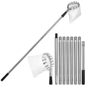 Misopily 313049799775 138 Inch Adjustable Lightweight Stainless Steel Fruit Picker Tool Pole Tree Prune