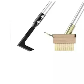 Misopily 313112036097 67 Inch Weeder Manual Stainless Steel Crevice Weeding Tool Set Adjustable Handle
