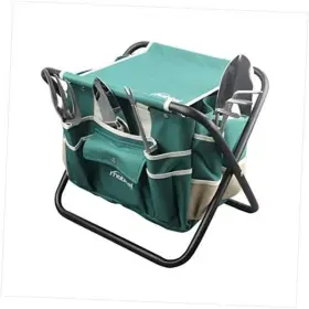 Mobitel 662211318383 Garden Tools Sets- Heavy Duty Gardening Gift Tool Kit Including Folding Stool