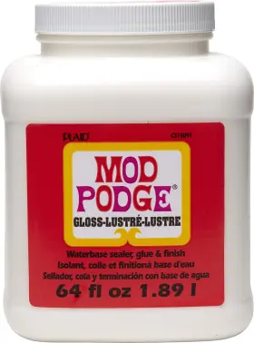B00nc4h9ge Mod Podge Gloss Sealer Glue Finish 64oz Craft Solution All-in-one For Wood Paper
