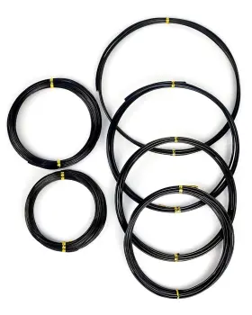 Mohern 748323998573 Bonsai Wire 6 Sizes Of 1mm 1.5mm 2mm 2.5mm 3mm 4mm Black Aluminum