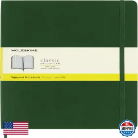 Moleskine B07j3gxn9s Classic Notebook Soft Cover Xl 7.5 X 9.5 Squared/grid Myrtle Green