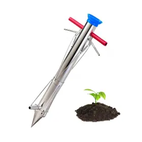 Hui-morningro-2798 Morningro Seedling Bulb Planter Transplanter Tool Vegetable Long Double Handled Manual