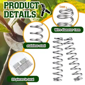 Dd-moxweyeni-459 Moxweyeni 20 Pack Precision Pruner Pruning Shear Springs Stainless Steel Gardening Spring #3