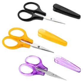 Gf8rs2ik Mozeat Lens 562825 2 3pcs Small Scissors All Purpose Craft Stainless Black Yellow Purple