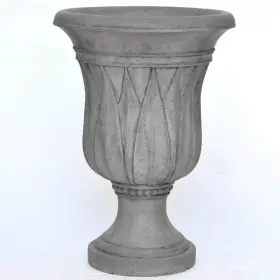 Pf4307sag Mpg 21 Inch H. Granite Cast Stone Fiberglass Sharp Leaf Urn