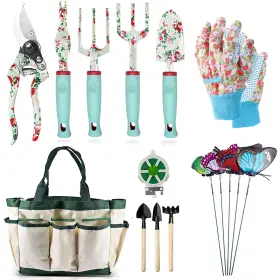 Yygj-012 Mqforu Garden Tools Set 16 Piece Floral Gardening Gifts For Women Hand To