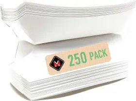 B07gq4s12x Mr Miracle 7 Inch Paper Hot Dog Tray In White. Pack Of 250. Disposable Recyclab