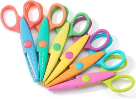 Mr. Pen 840316915946 Pen- Craft Scissors Decorative Edge 6 Pack Zig Zag For Pastel