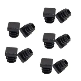 Qzd0041a Murtenze 50pack 1/2 Inch Square Tube End Caps Black Plastic 13 Mm