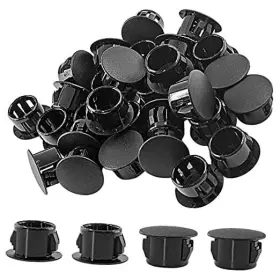 Qzd037 Murtenze 30 Pcs 13mm 1/2 Inch Hole Plugs Plastic Flush Type / Black