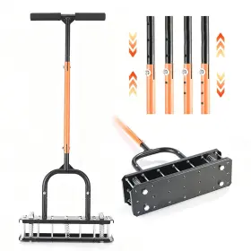 Aerator02 Myrvok Lawn Aerator Tool Grass And Yard 4 Adjustable Height Settings Me