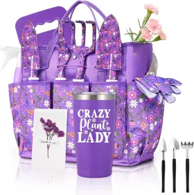 Gts001 Natubeau Gardening Gifts For Women Tools 14 Pcs Garden Purple