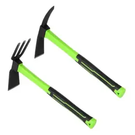 H015 Naukii 2pcs Pick Axes For Digging And No Installation Required Garden Hoe Green