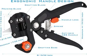 4336460087 Naye Electronic Tech Garden Grafting Tool Pruner Kit With Tapes Tree Tags And Rubber Ba #3
