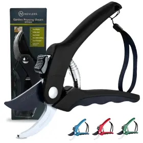 Nevlers 819867022427 8 Inch Bypass Pruning Shears Garden Scissors Heavy Duty Stainless Steel Blades