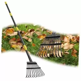Luoyepa11chi-huizhou-5ft Nicecho Rake 60 Inch Long Handle 8.5 Wide Small For Leaves Metal 5ft
