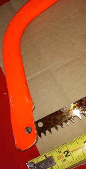 80799 Nicholson 12 Inch Orange Compact Bowsaw Tree Pruning Lumber Cutting Camping Saw #3